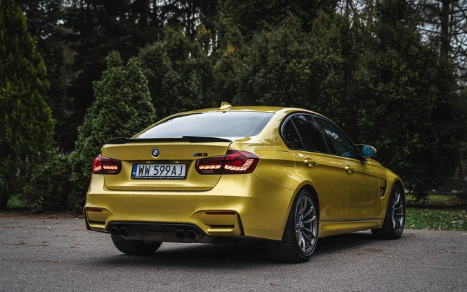 BMW M3 cena 189999 przebieg: 90000, rok produkcji 2015 z Warszawa małe 704